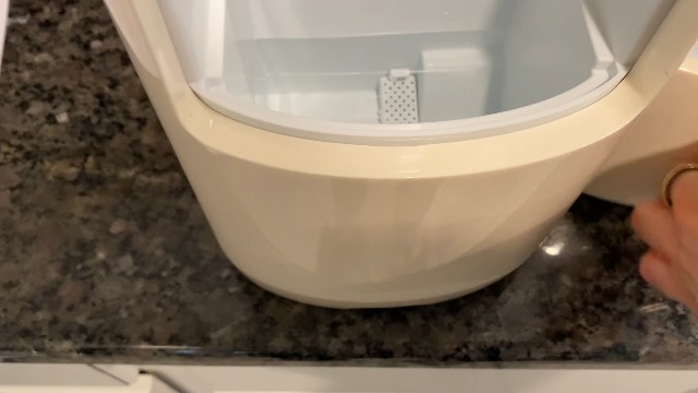 Image of Electactic Easy Clean Countertop Ice Makers, 18Lbs /Day Compact Size, Bullet Ice Maker with Pull-Out Ice Basket, 6Pcs Bullet ICES in 8 Mins, Self-Cleaning Low Noise Countertop Ice Maker(Pearl White)