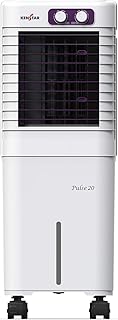 Kenstar PULSE HC 20 Portable/Room/Personal Air Cooler For Home| Honeycomb Pad |High Speed Fan |15 Ft Powerful Air Throw|Inverter compatible |Portable Cooler-Room|1-Yr Product Warranty|White & Purple