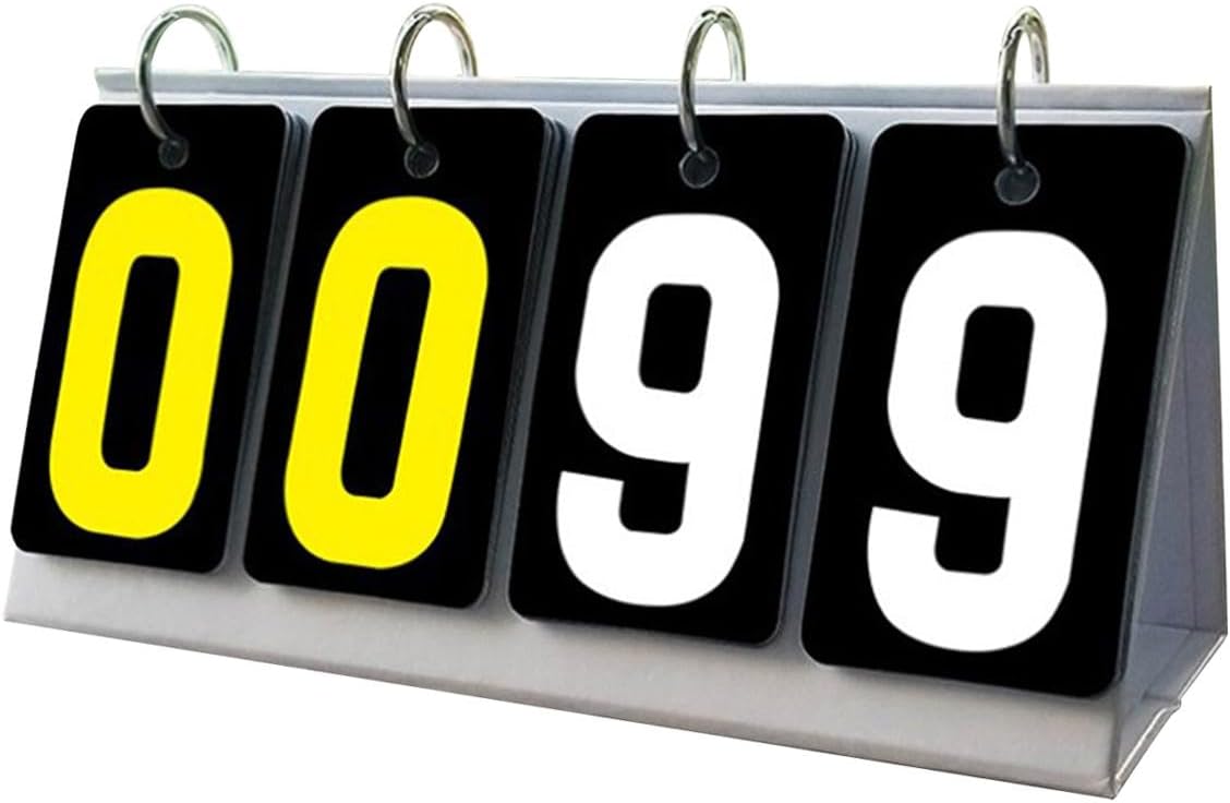 Flip Score Board Scorekeeper Sports Scoreboard for Baseball Volleyball Sport