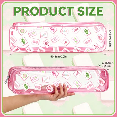 FYSUIMU 2Pcs Estuche Transparente para Mahjong 20 x 4.5 x 2.5 in miniatura 2