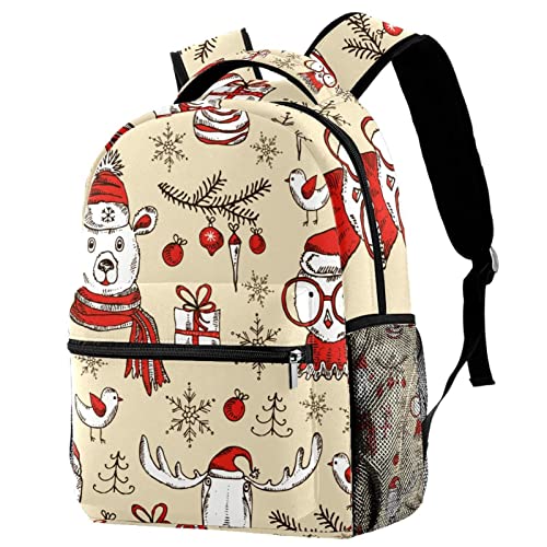 Sac à dos outdoor robuste wapiti ours chouette avec grand volume