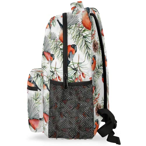 Sac à dos oiseau mignon bouvreuil résistant pour ordinateur portable