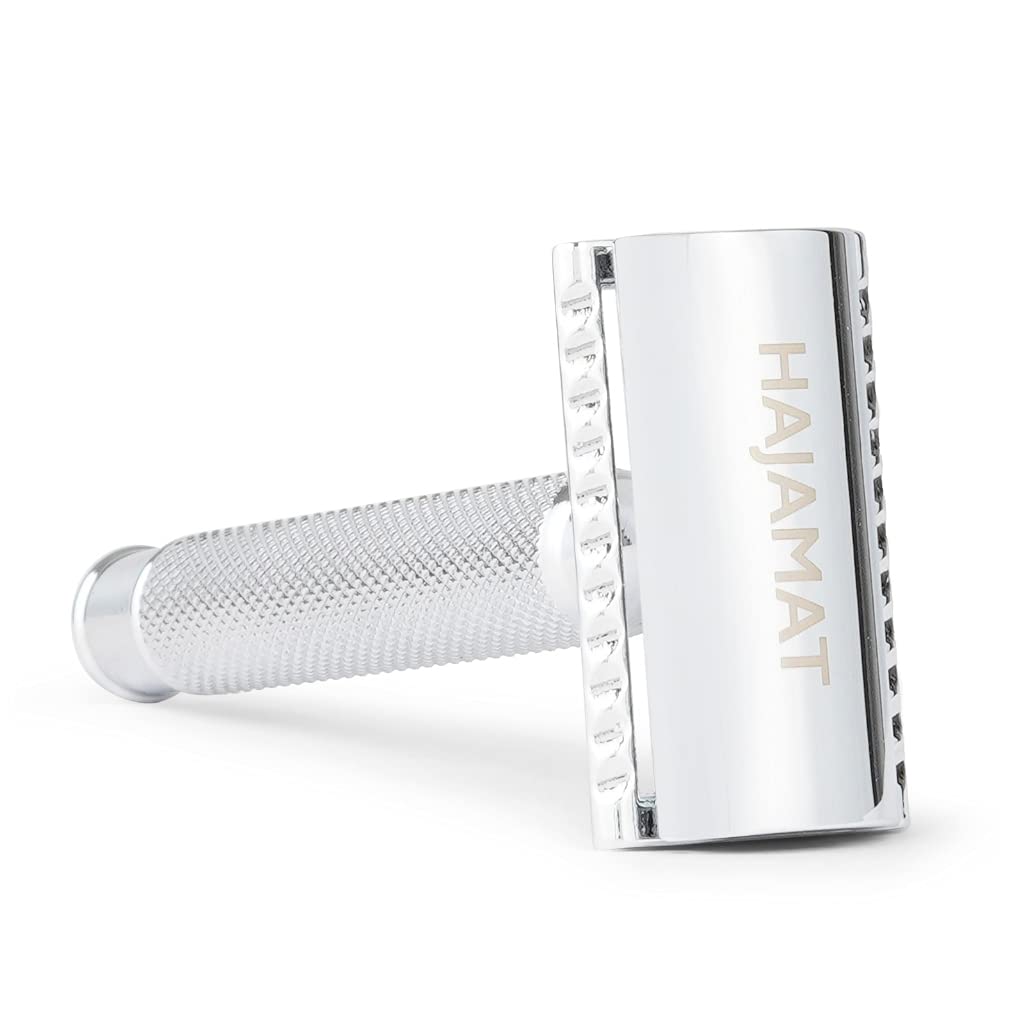 Hajamat Scythe Double Edge Safety Razor for Men| Stainless Steel Shaving Razor for Men | Classic Single blade razor | Traditional closed comb metal razor| Chrome finish | Fits all double edge blades (B08LSDB89L) Amazon Price History, Amazon Price Tracker