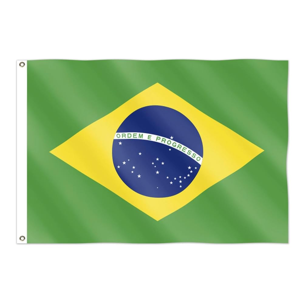 World Cup 2026 Flag - Official National Flag 5ft X 3ft Large Double Sided With Brass Eyelets USA Canada Mexico (Brazil) — image 1