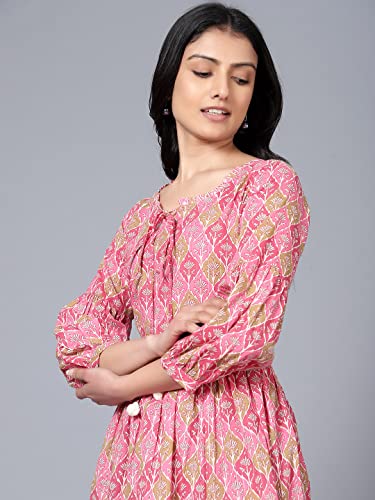 Image of Bani Women 100% Cotton Womens Printed Short Dress