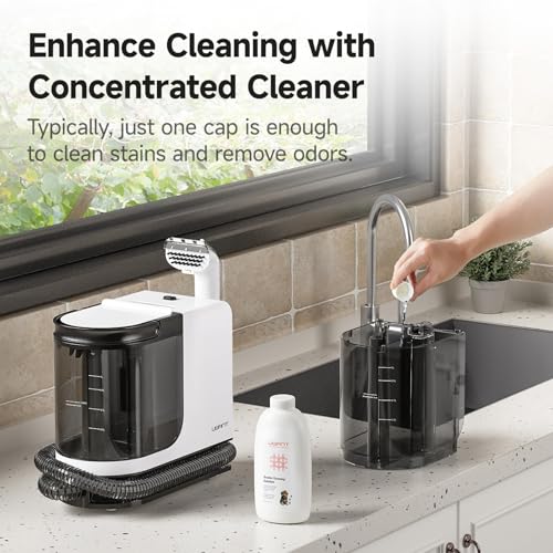 Image of Uwant Carpet Cleaner Machine with Powerful Suction for Pets with Cleaning Tools& Solution Carpet Steam Cleaner for Cars,Couch,Furniture Set of 1