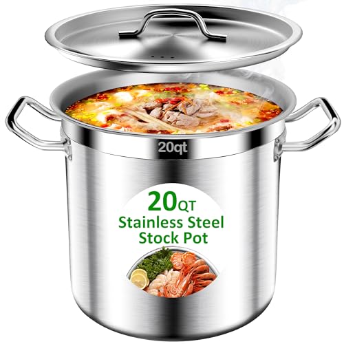 20QT Stainless Steel Stock Pot