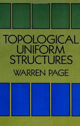Topological Uniform Structures (Dover Books on Mathematics)