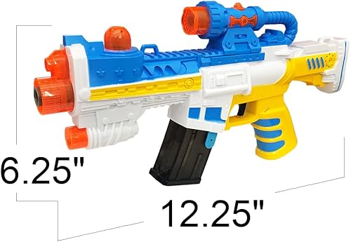 Miniatura 3 de ArtCreativity Mega Bubble Blaster con luces intermitentes y sonidos, incluye pistola de burbujas iluminada y 2 botellas de repuesto de burbujas,