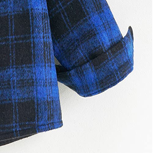 Toddler Boys Flannel Shirt Jackets Plaid Tartan Shirt Long Sleeve Lapel Button Down Fall Coat Winter Baby Girl Clothes2