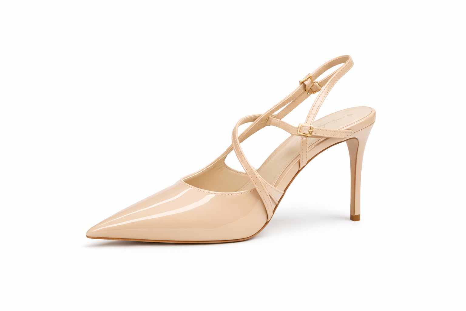 LuxePoint Patent Slingback Stiletto Heels-image-18