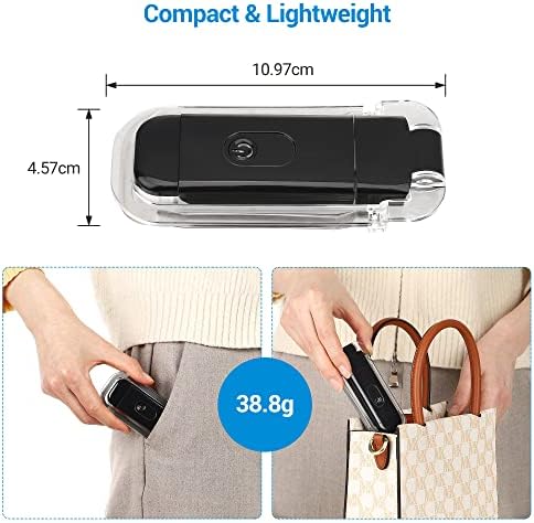 DEWENWILS Reading Light, Book Light Clip On Book, LED Reading Light with USB Rechargeable, 2 Brightness Levels Eye Care for Kids, Bed, Perfect Christmas Gifts for Bookworms, Kids, Black