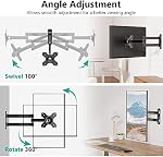 WALI TV Mont mural pour la plupart des téléviseurs de 13-32 pouces & Moniteurs, pivoter le Tilt en mouvement complet TV Mont avec articulation 15" Arme d'extension jusqu'à 33lbs, Max VESA 100x100mm (1330LM), noir
