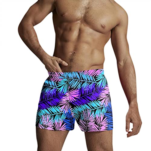 Badehose Badeshorts Für Herren,Badehose ohne Innenfutter,Badeshorts Knielang Herren,Cargo Shorts,Badepant,schwarze Badehose Herren,Badehose Männer Lang,Polo kurze Hose, azul celeste, L