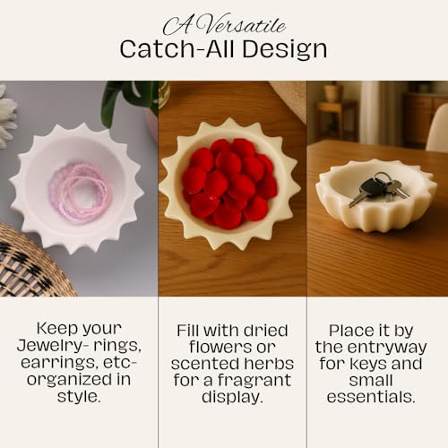 Image of SWADESHI BLESSINGS Handcrafted Marble Socket Urli Bowl for Home Decor | Traditional Decorative Bowl for Floating Flowers, Potpourri & Festive Decor Items | Pooja Decoration | Wedding /Return Gifts, 12 inch