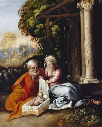 Tableau Sainte Famille de Dosso Dossi impression art mural 60x90cm