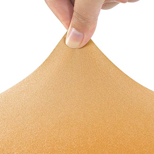 Image of Peomeise 4FT Spandex Table Cover Rectangular Stretch Spandex Tablecloth (Gold,4FT)