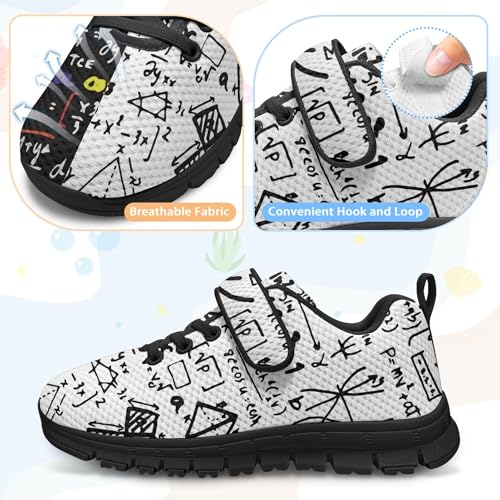 Micoklinlin Kids Sneakers Boys Girls Lightweight Strap Athletic Running Shoes Comfort Running Jogging Tennis Sport Shoes 6