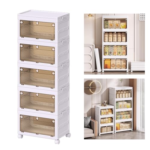Armoire pliante avec cubes de rangement modulaires et rigides