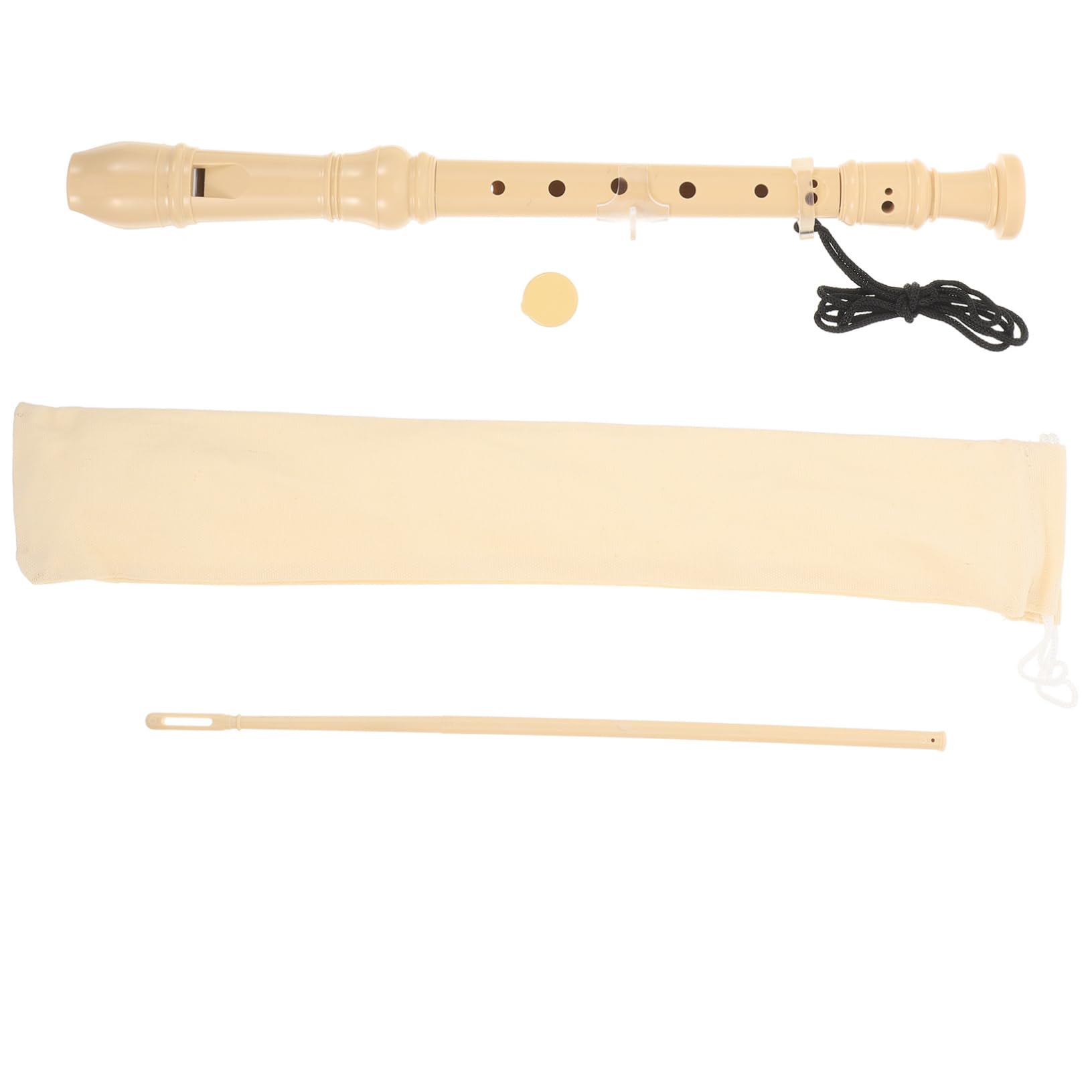 Levemolo Professional Boys and Girls Instrument 8 Hole Recorder Soprano Clarinet Abs Material Easy to Play