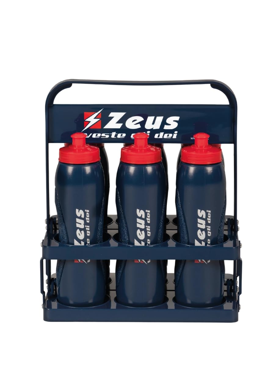 Etoile Kit Cestello con 6 Borracce per Zeus Sport Calcio Calcetto Relax Fitness Palestra Ciclismo Training Allenamento Accessori Partita Gara Tempo Libero Equipment