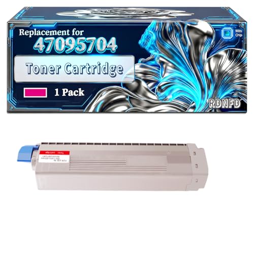 47095704 47095703 47095702 47095701 Toner Cartridge Compatible for Okidata OKI C844dnw C834nw C834dnw C824n C824dn Printers, With Chip Large Capacity 6000 Pages (1 Pack Magenta)