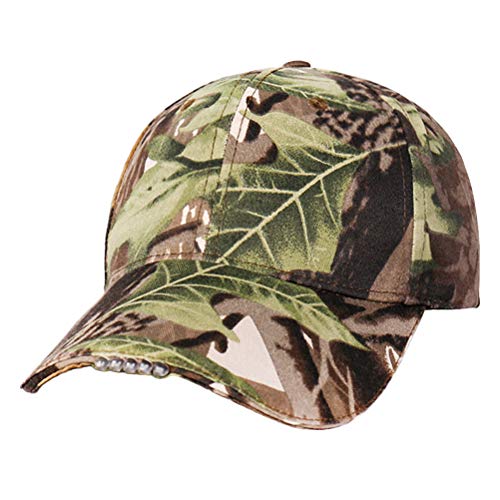 Beisebol Brilhante Chapéu Hip Hop Camuflado Tampão De Língua De Pato De Montanhismo De Iluminação Ao