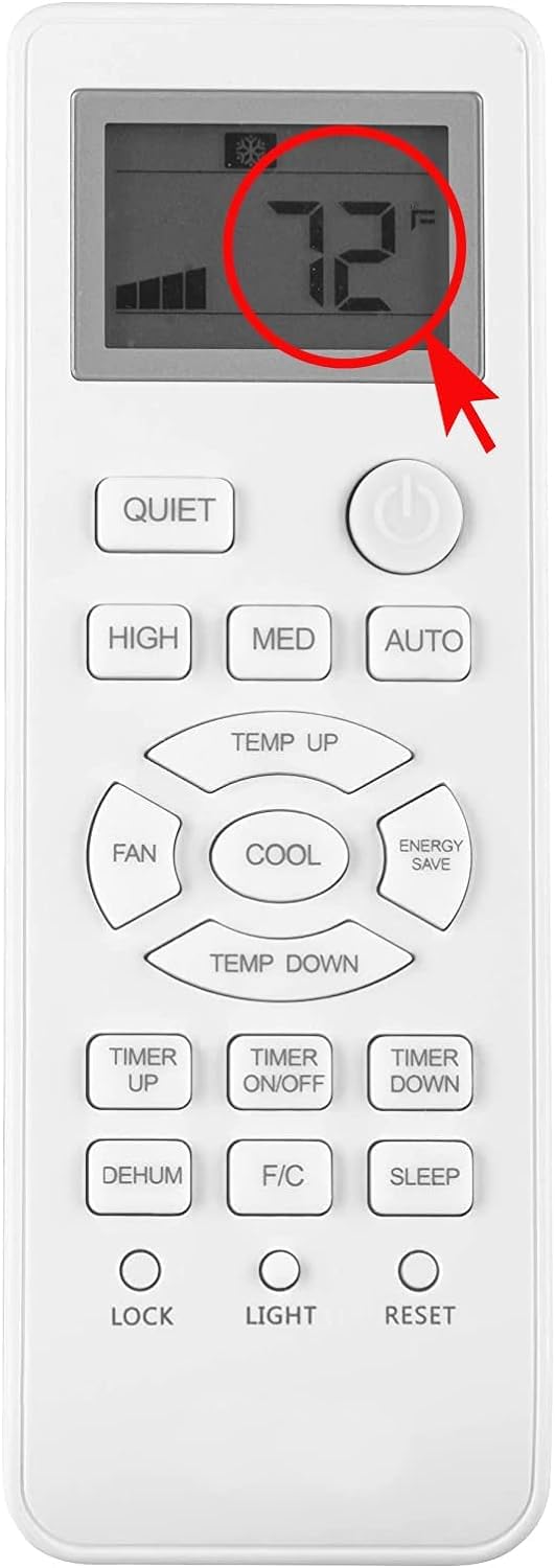 New Replacement Remote Control for GE AC Air Conditioner Remote Control WJ26X22901 AHD06LZQ1 AHD08LZQ1 ESAQ406P ESAQ406T ESAQ408P ESAQ406TZ AHD06LX AHD08LX PHC06 PHC08 PHC06LY PHC08LY AHD06LXW1