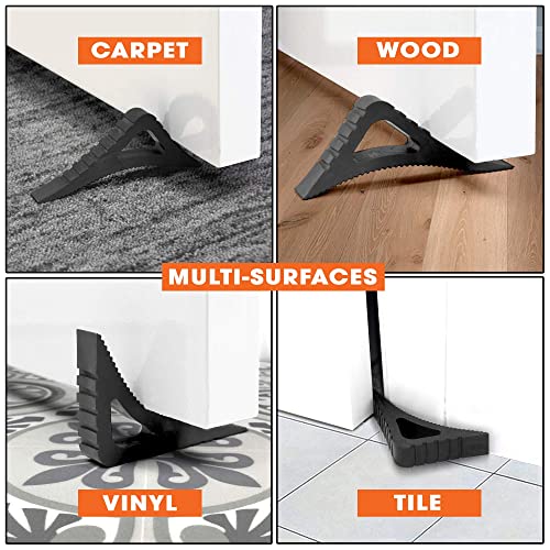 Blockystar Door Stopper & Window Stopper, Rubber Door Stop Flexible, Door Wedge Stopper Award Winning, Decorative Door Stoppers For Bottom Of Door Security, Colorful Doorstop Large Door Stopper Wedge #TOP2