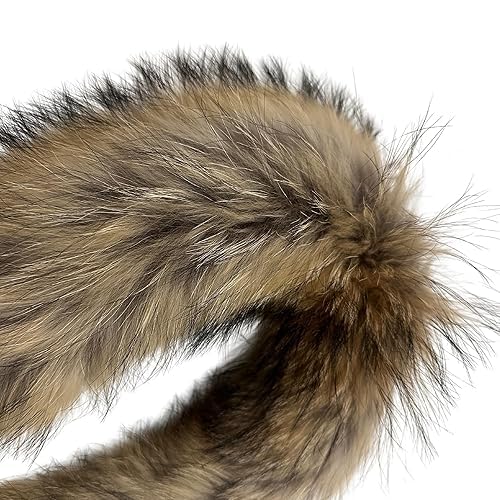 Fur Raccoon for Hood Edge Fringe Collar Trim womens and mens3