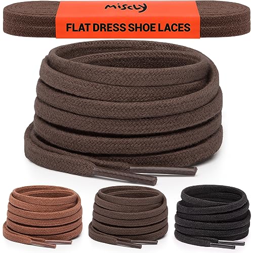 Miscly Flat Cotton Dark Brown Laces