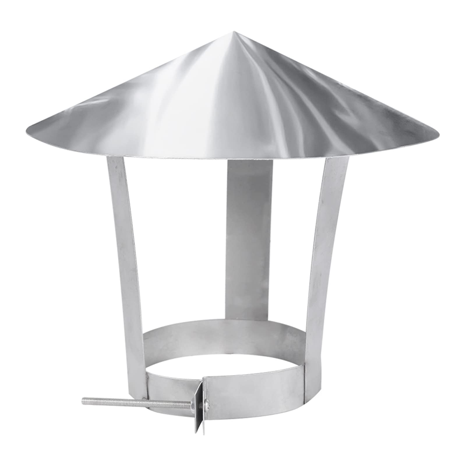 Chimney cap,chimney cowl,Cone Top Chimney Cap, Practical Tool Chimney Cowl Cap,Iron Rain Cap,Outdoor Chimney Cover, Wind Cap, Galvanized Chimney, Rain Shield,Rainproof,Customizable Size,(D10cm/3.94in)