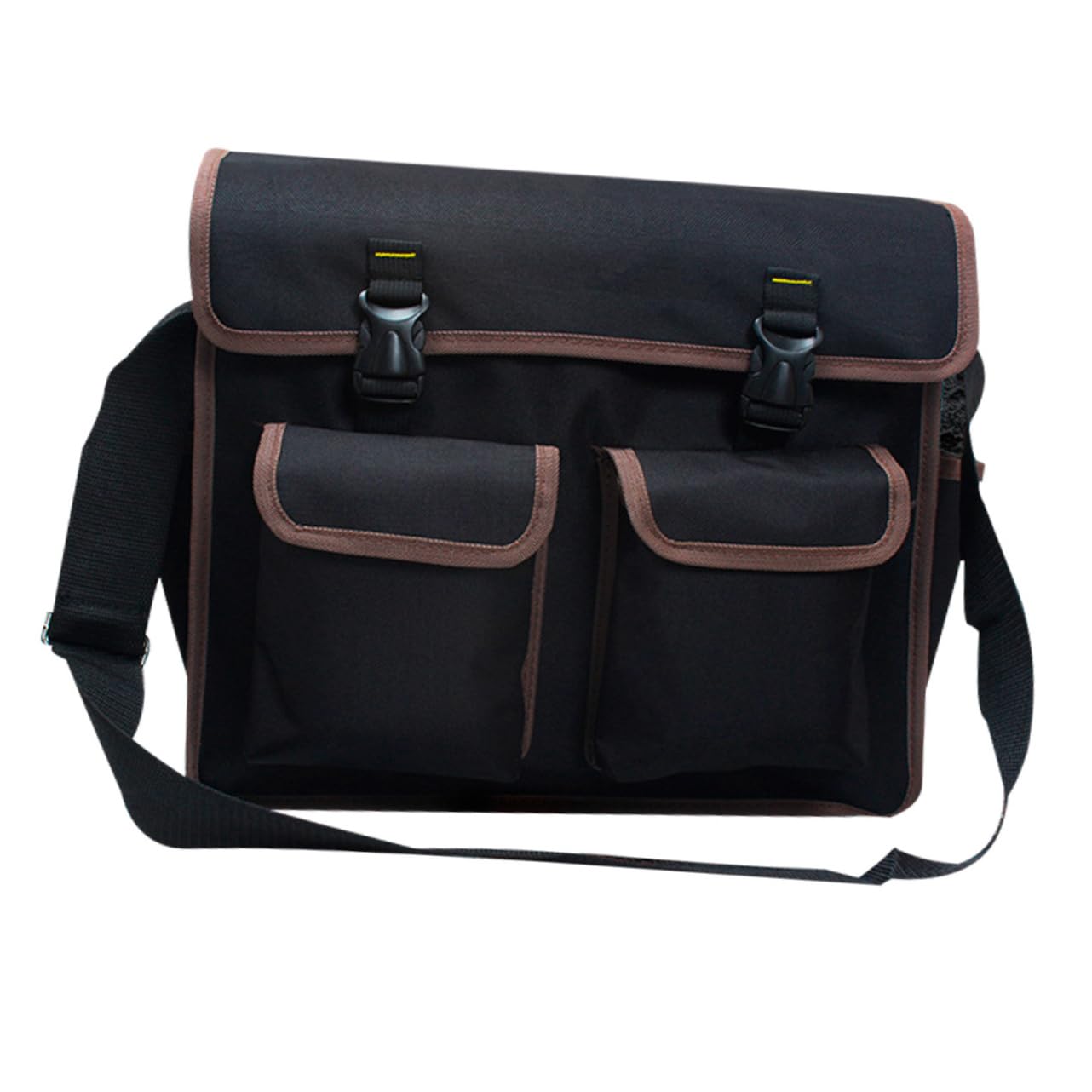 Bolsa de Herramientas Grande para Electricista, Organizador Negro de Lona