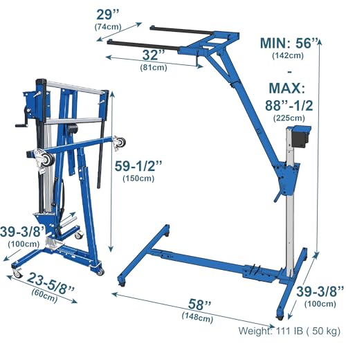 Image of EZLIFT Hard Top Remover Lift for Ford Bronco 2-Door Only, One-Person Removal System, Remove Hardtop in Minutes, Secure Patented Design