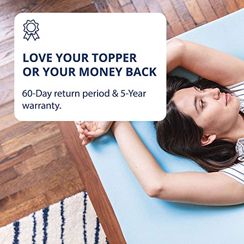 ViscoSoft Memory Foam Mattress Topper Full - Image 6