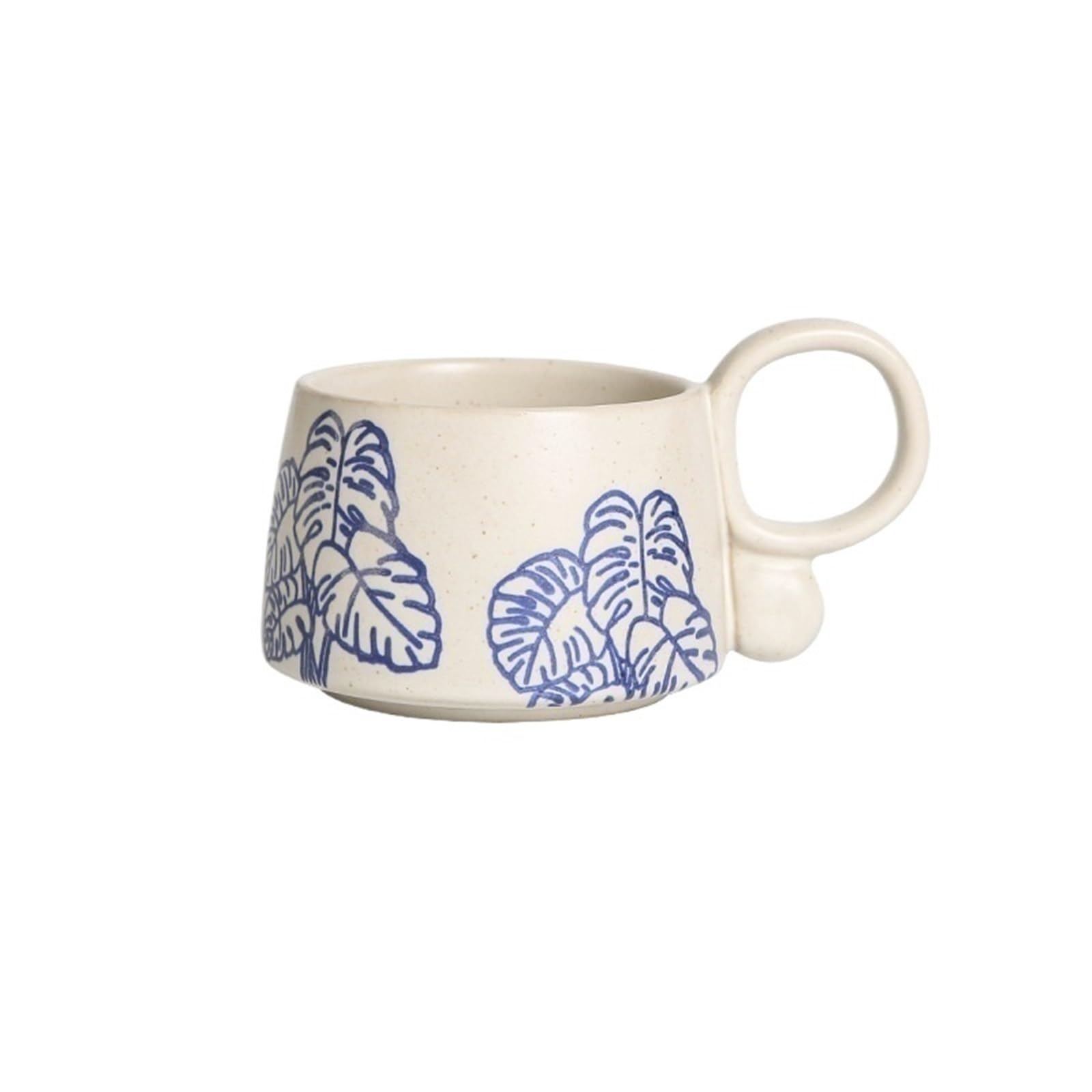 HLHLOP777 Coffee Mugs Chinese Style Ceramic Underglaze Hand-painted Coffee Cup Floral Plant Latte Breakfast Oatmeal Mug 325ml Coffee Cup