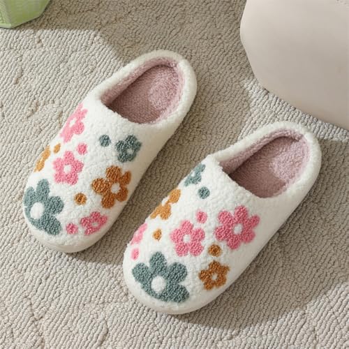 Premium Comfort Thermal Colorful Designs Non Slip Women's Fuzzy House Slippers Indoor Soft Warm Cute Kawaii Shoes2