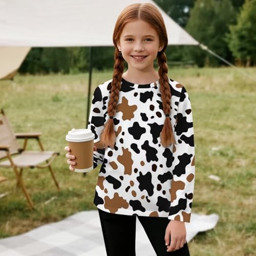 Image of Uourmeti Girls Graphic Tees Long Sleeve T Shirts for Teens Casual Tshirts Junior Sportswear Fall Tops