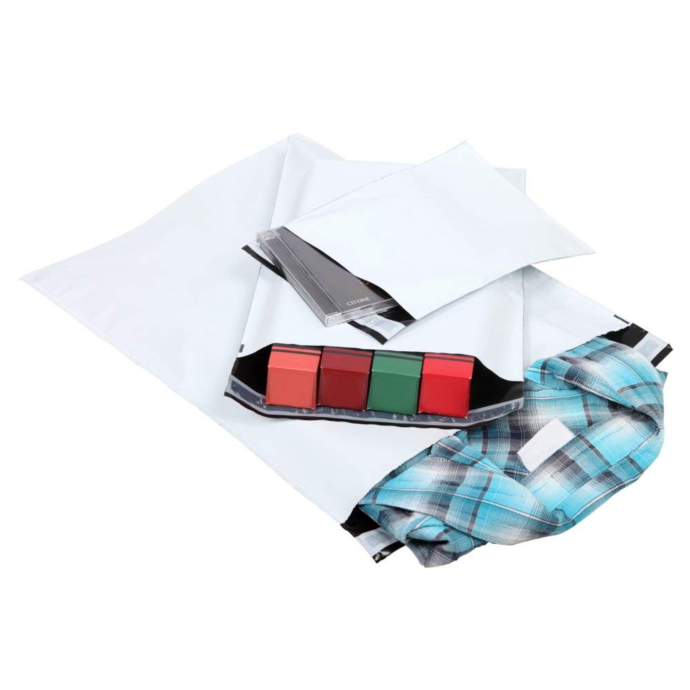 Lot de 1000 Enveloppes d'Expédition Colis Emballage Pochette en Polyéthylène Basse Densité avec Fermeture de Sécurité Autocollante