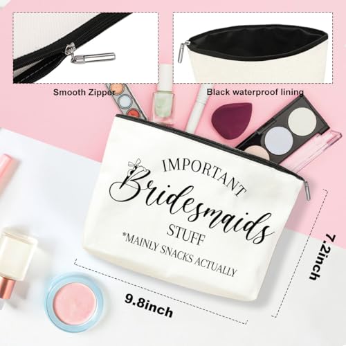 3PCS Wedding Mrs Bridal Shower Gifts Engagement Gifts for Couples Bridal Shower Gifts Wedding Makeup Bag Cosmetic Bag for Women Female Lady Friend Coworker Fiance Gifts Bachelorette Gifts for Bride4