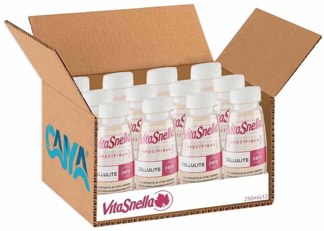 Specifique Cellulite con Estratto di Vitis Vinifera Gusto Mora e Lampone per vitasnella 250ml [Box da 12 Bottiglie]