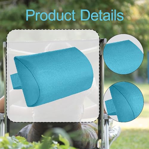 Almohada de Espuma para Cuello 35 cm Azul Ergonomica miniatura 3