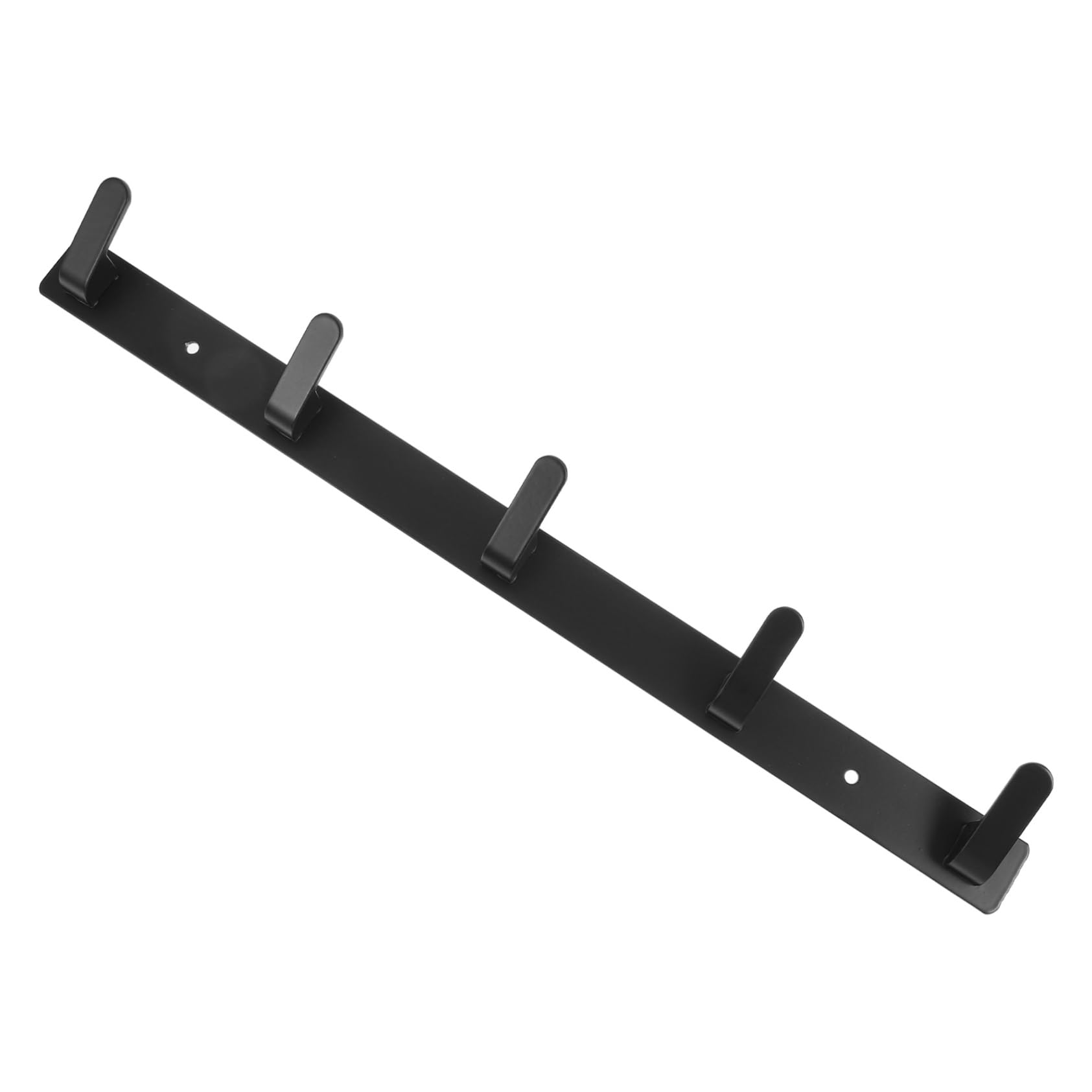 Didiseaon 5 Piezas Perchero De Aluminio Perchero De Pared Organizador De Ganchos Para Armario Ganchos De Puerta Estante De Gancho Flotante Estante De Gancho Colgante Repicar Black Aluminio