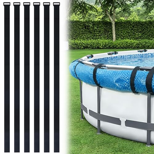 6 Piezas Correas Solares Ajustables para Cubierta de Piscina miniatura 1