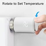 KETOTEK Valvola Termostatica Smart Zigbee per Termosifoni, Testa termostatica Programmabile Controllo per Smart Life APP, Compatibile con Alexa, Tuya Zigbee Gateway Richiesto - 5