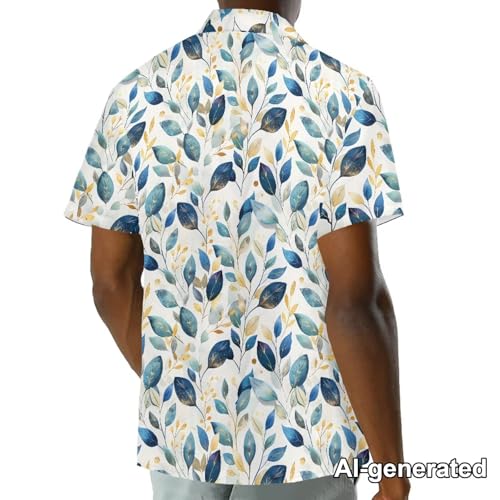 Image of Hawaii Matching Couple Outfits Husband and Wife Clothing Fashionable Mens Casual Shirts Hawaii Dress with Soft Fabric