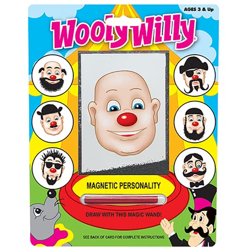 Wooly Willy Magnetic Personality — Classic Nostalgic Toy — Add Hair to Character and Make Fun Faces — Ages 3+