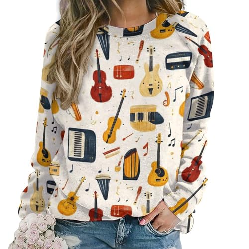 Sweat graphique femme pour sorties décontractées et moments détente musique