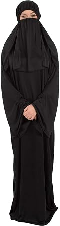 Orion Costumes Adult Black Burka and Headpiece Costume
