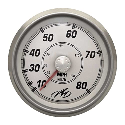 Faria Boat Speedometer Gauge SE9831A | Monterey Newport Silver